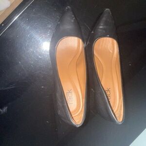 Nordstrom Black Pointed Toe Flats